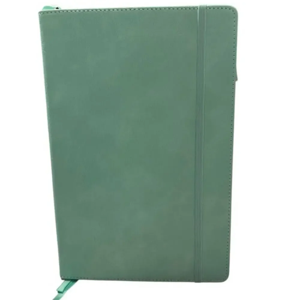 Starwhere faux leather soft hard cover journal, Teal